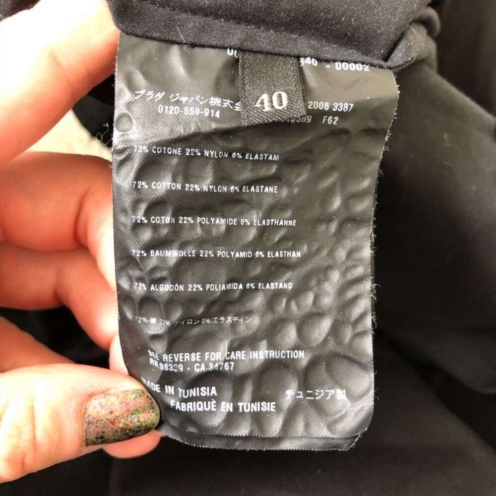 Prada Short Sleeve Cotton Button Down EUC - Picture 6 of 8